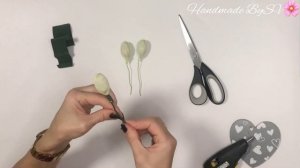 Орхидея из конфет и гофрированной бумаги. Подарок на 8 марта.