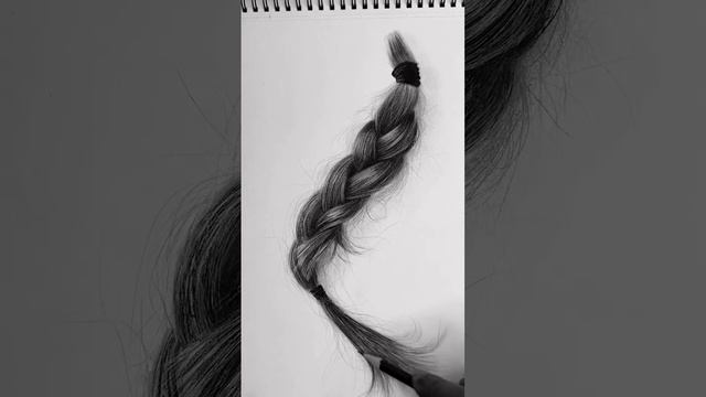 ? Realistic hair drawing #art #pencildrawing #drawing #pencilart #sketch #pencilsketch #shorts