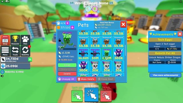 4 NEW SECRET MYTHIC PET *75M UPDATE* CODES In CLICKER SIMULATOR! Roblox Clicker Simulator Codes! смотреть онлайн