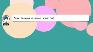 Array : Can array be value of Hash in Perl