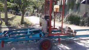 Ленточная пилорама своими руками.(передвижная) /2