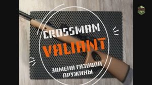 УСТАНОВКА ГАЗОВОЙ ПРУЖИНЫ В ПНЕВМАТИЧЕСКОЙ ВИНТОВКЕ CROSSMAN VALIANT