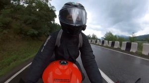 ч6 путешествие на мотоцикле bmw s1000rr #мотоТаня Осетия-граница sportbike trip subtitles #motoTany