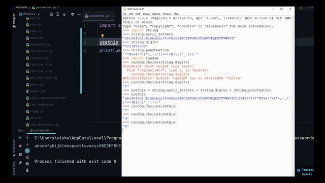 Python Example | Python Password Generator | SavageCamp смотреть онлайн