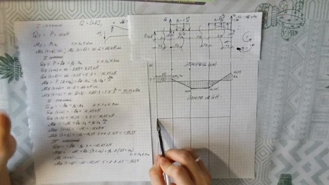 Часть 7. Построение эпюр Q и М. смотреть онлайн
