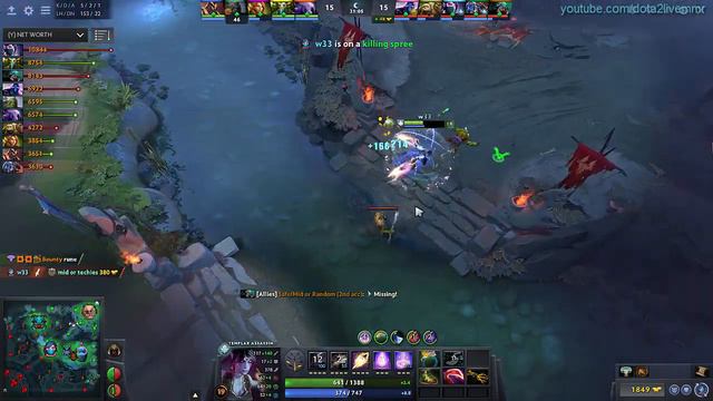 w33 - Templar Assassin Mid l dota 2 mmr Pro Gameplay 7