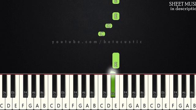 Waltz in A Minor - Chopin | BEGINNER PIANO TUTORIAL + SHEET MUSIC by Betacustic смотреть онлайн