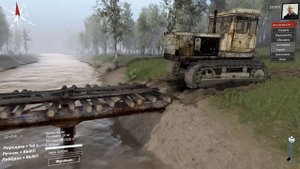 SpinTires 3 сезон 8 испытание МОСТ Т130 УТОПИЛ ПО ГЛУПОСТИ
