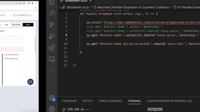 Part 9 - Dropdown Handling in Cypress || Single dropdown, Multi-select dropdown and auto-search.