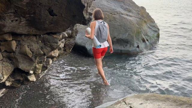 Yoga practice in nature, solo camping ASMR 4K 60fps #outdoors #yogapractice #yoga #beachvibes