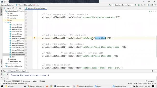 04 Selenium css special - structure for id and class attrubute, sub-string matcher