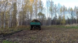 Самодельный погрузчик на МТЗ!!!Разбрасыватель ПТУ-4,0.Рутинная работа в деревне!!!