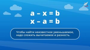 Решение уравнений с неизвестным уменьшаемым. Решение уравнений с неизвестным вычитаемым