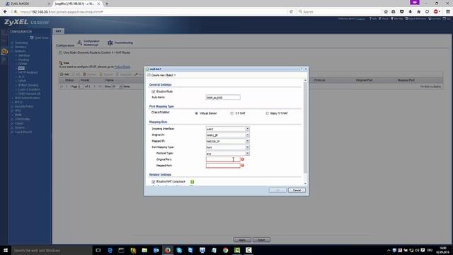 Zyxel USG and NAS Series - How to Setup a NAT Rule (Port Forwarding) смотреть онлайн