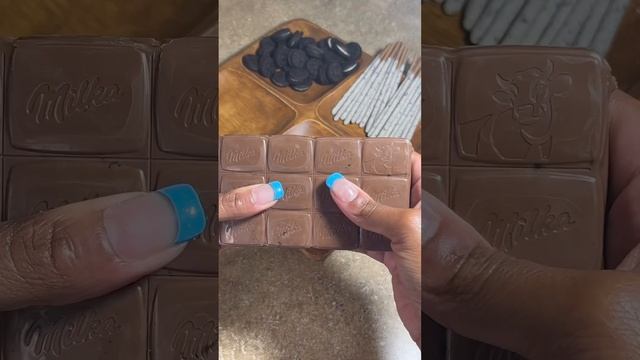 Filling platter with sweets ASMR #chocolate #shortsviral  #asmrsounds #satisfyingasmr