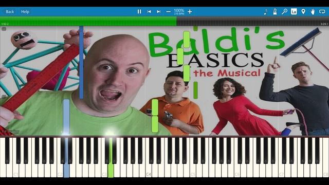 Baldi's Basics The Musical - Random Encounters [Easy Piano Tutorial] смотреть онлайн