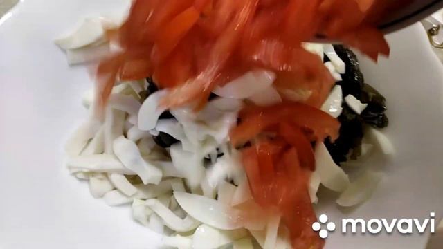 Салат,, КАЛЬМАР в горчичном соусе". смотреть онлайн