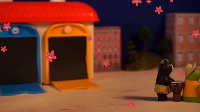 Учим цвета с Тайо Игрушки l Игра с цветом с тележкой l Радужный жевательный шарик Мраморный бег смотреть онлайн