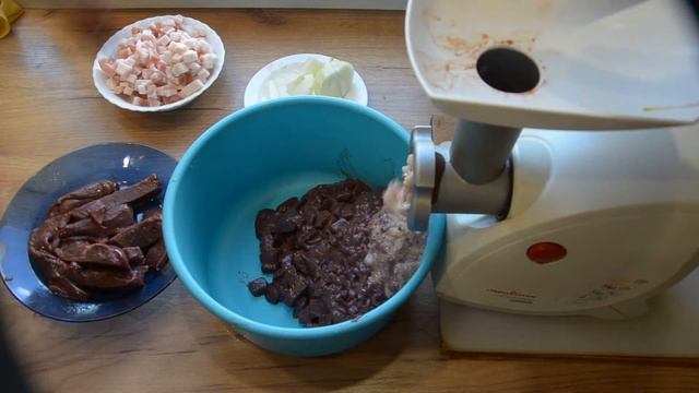 печеночные колбаски с гречкой