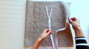 Покрывало и наволочка на молнии из жаккарда для кровати. Простая техника, но отличный результат