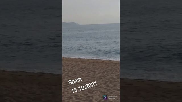 15 октября 2021.Море,пляж,погода.Бланес.Испания/Spain. #shorts