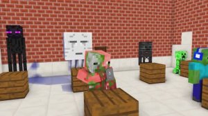 MONSTER SCHOOL - ИСПЫТАНИЕ БУТЫЛКИ С ВОДОЙ В ШКОЛЕ МОНСТРОВ В МАЙНКРАФТЕ АНИМАЦИОННЫЙ МУЛЬТИК!