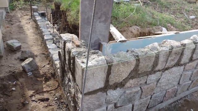 Опорная стенка из колотого камня смотреть онлайн
