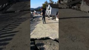 Оползень в Сергей - Поле в Сочи 8 октября 2021 года