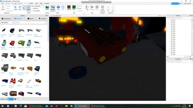Abandoned Red Car - Car Eats Car // ROBLOX Studio смотреть онлайн