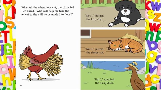 ?THE LITTLE RED HEN┃A Fable Readers for Young Kids┃ Read Aloud Book with Dixy's Storytime World смотреть онлайн