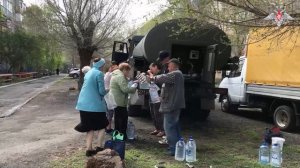 Сводное подразделение Ясненского ракетного соединения продолжает доставлять и раздавать питьевую