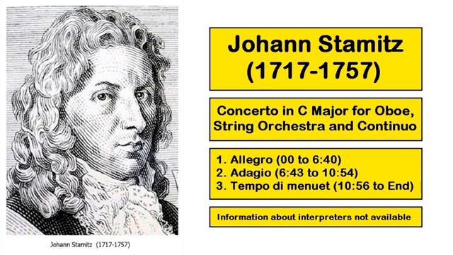 Johann Stamitz (1717-1757) - Concerto in C Major for Oboe, String Orchestra and Continuo