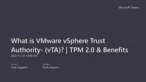 What is VMware vSphere Trust Authority (vTA)? | TPM 2.0 | How to Establish Trust in vSphere 7, 8.0?