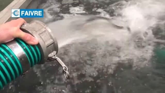 Перекачка рыбы рыбонасосом 100мм