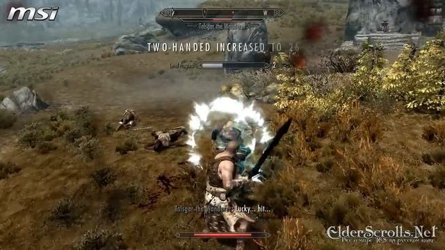 Ноутбук MSI GT780DXR — TES V: Skyrim — Сражения смотреть онлайн