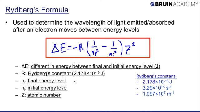 Using Rydberg's Formula смотреть онлайн