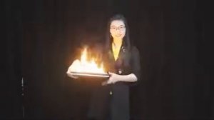 Появление голубя из огня