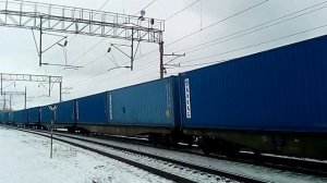 29.11.2017. Параллельное движение №3: - 'ЭП1-347' и 'ВЛ80С-1658/1657'.