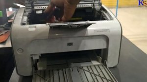 Hp 1102 Laser printer Black page printout problem/Solution.