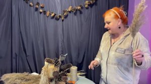 Композиция из природных материалов. Композиция с тростником. Сухоцветы в декоре ЭКО ДЕКОР