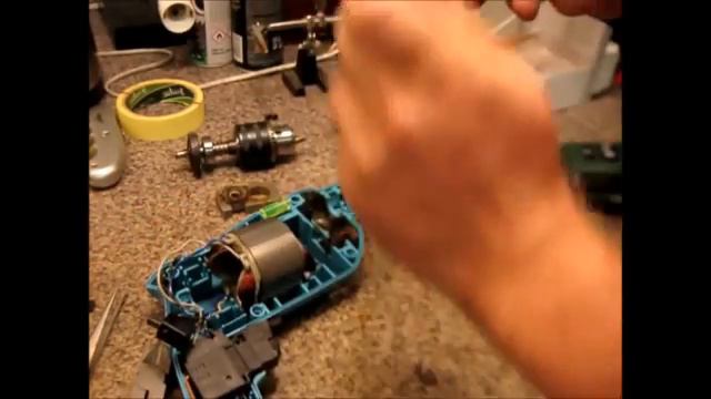 Ремонт дрели искрит/дымит замена ротора смотреть онлайн
