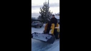 Уборка снега Helper 300 видео от покупателя