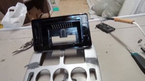 Изготовление консоли под 2х диновую магнитолу Вито 638