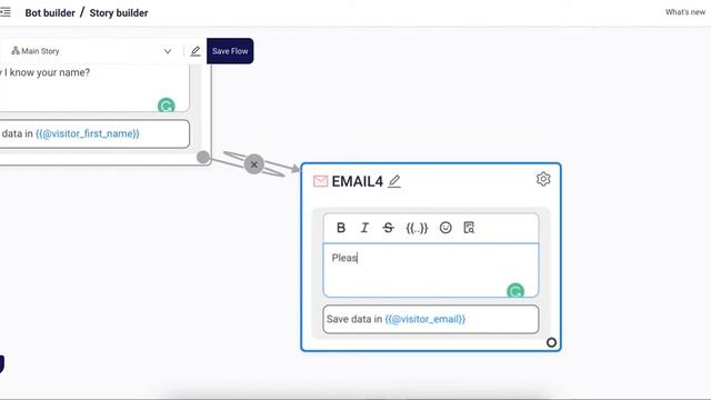 Collect Data: Email Node | Konverse AI | No-code bot builder