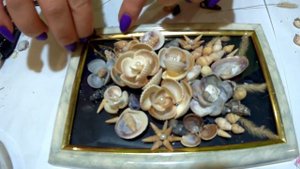 Картина из ракушек . Часть 2