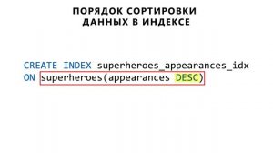 Индексы | Основы SQL