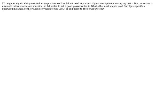 DevOps & SysAdmins: How to set guest user password on SAMBA server? смотреть онлайн