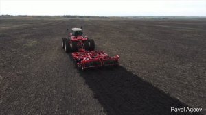 HORSCH Tiger 4 MT - основная обработка почвы по влажному чернозему.