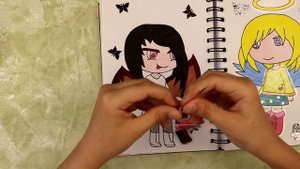 Гача лайф Ангел и Демон Новые стикеры своими руками / gacha Life