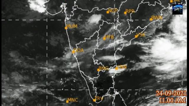 Indian Werather Satellite Image Today 24-09-2021 11.00 AM | India Weather